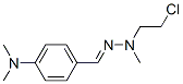 NMETHYLNBETACHLOROETHYLPARADIMETHYLAMINOBENZALDEHYDEHYDRAZONE Struktur