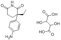 S-(-)-AMINOGLUTETHIMIDE TARTRATE SALT Struktur