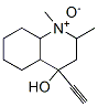 4-Ethynyl-1,2-dimethyldecahydro-4-quinolinol 1-oxide Struktur