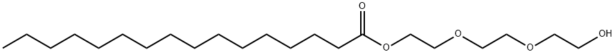 2-[2-(2-hydroxyethoxy)ethoxy]ethyl palmitate Struktur