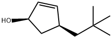 2-Cyclopenten-1-ol, 4-(2,2-dimethylpropyl)-, (1R,4S)- (9CI) Struktur