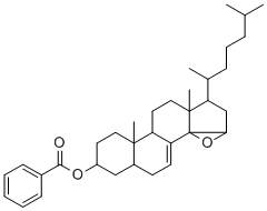 1-(1,5-DIMETHYLHEXYL)-9A,11A-DIMETHYL-1,2,2A,5,5A,6,7,8,9,9A,9B,10,11,11A-TETRADECAHYDRONAPHTHO[1',2':6,7]INDENO[1,7A-B]OXIREN-7-YL BENZOATE Struktur