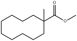 1-Methyl-1-cyclodecanecarboxylic acid methyl ester Struktur