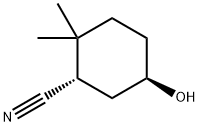 Cyclohexanecarbonitrile, 5-hydroxy-2,2-dimethyl-, (1S,5R)- (9CI) Struktur