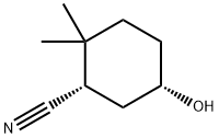 Cyclohexanecarbonitrile, 5-hydroxy-2,2-dimethyl-, (1S,5S)- (9CI) Struktur