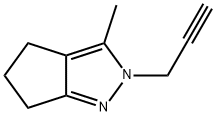 Cyclopentapyrazole,  2,4,5,6-tetrahydro-3-methyl-2-(2-propynyl)-  (9CI) Struktur