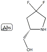 [(2S)-4,4-difluoropyrrolidin-2-yl]methanol hydrochloride Struktur