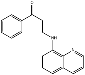 1-phenyl-3-(8-quinolylamino)propan-1-one Struktur