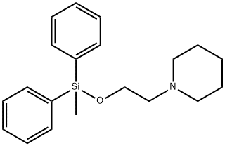 1-[2-[(Methyldiphenylsilyl)oxy]ethyl]piperidine Struktur