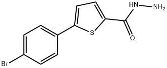 5-(4-Bromophenyl)thiophene-2-carboxylic hydrazide Struktur