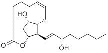 9ALPHA, 11ALPHA, 15S-TRIHYDROXY-PROSTA-5Z, 13E-DIEN-1-OIC ACID, 1,11-LACTONE Struktur