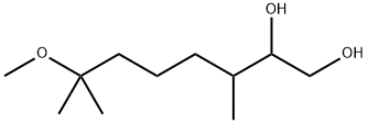 7-Methoxy-3,7-dimethyl-1,2-octanediol Struktur