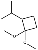 Cyclobutane, 1,1-dimethoxy-2-(1-methylethyl)- (9CI) Struktur