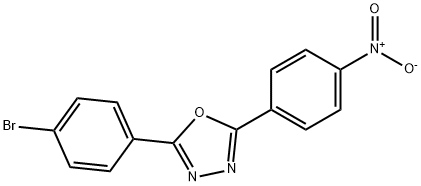 2-(4-BROMOPHENYL)-5-(4-NITROPHENYL)-1,3,4-OXADIAZOLE Struktur