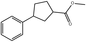 3-PHENYL-CYCLOPENTANECARBOXYLIC ACID METHYL ESTER Struktur