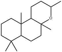 Dodecahydro-3,4a,7,7,10a-pentamethyl-1H-naphtho[2,1-b]pyran Struktur