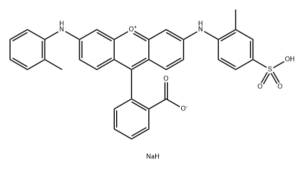 Hydrogen-9-(2-carboxylatophenyl)-3-(2-methylanilino)-6-(2-methyl-4-sulfoanilino)xanthylium, Mononatriumsalz