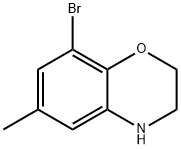 8-BROMO-6-METHYL-3,4-DIHYDRO-2H-BENZO[1,4]OXAZINE Struktur