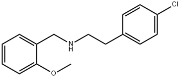 1-(2-METHOXYBENZYLAMINO)-2-(4-CHLOROPHENYL)ETHANE Struktur