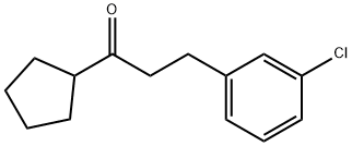 2-(3-CHLOROPHENYL)ETHYL CYCLOPENTYL KETONE Struktur