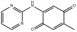 2,5-Cyclohexadiene-1,4-dione, 2-methyl-5-(2-pyrimidinylamino)- (9CI) Struktur