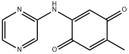 2,5-Cyclohexadiene-1,4-dione, 2-methyl-5-(pyrazinylamino)- (9CI) Struktur