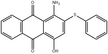 1-amino-4-hydroxy-2-(phenylthio)anthraquinone  Struktur