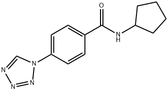 Benzamide, N-cyclopentyl-4-(1H-tetrazol-1-yl)- (9CI) Struktur