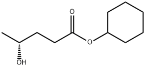 Pentanoic acid, 4-hydroxy-, cyclohexyl ester, (4R)- (9CI) Struktur