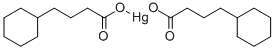 MERCURY CYCLOHEXANEBUTYRATE Struktur