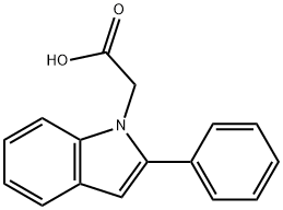 (2-PHENYL-1H-INDOL-1-YL)ACETIC ACID Struktur