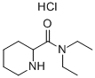 N,N-DIETHYL-2-PIPERIDINECARBOXAMIDE MONOHYDROCHLORIDE Struktur