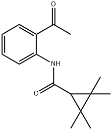 Cyclopropanecarboxamide, N-(2-acetylphenyl)-2,2,3,3-tetramethyl- (9CI) Struktur