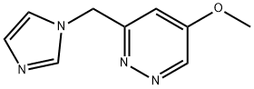 Pyridazine, 3-(1H-imidazol-1-ylmethyl)-5-methoxy- (9CI) Struktur