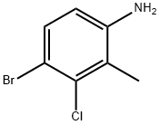 4-Bromo-3-chloro-2-methylaniline Struktur