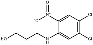 3-[(4,5-dichloro-2-nitrophenyl)amino]propan-1-ol Struktur