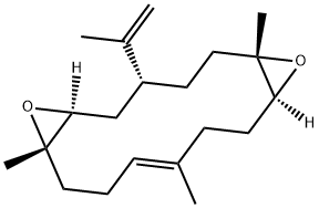 (1S,4R,6S,8S,11E,15S)-1,8,12-Trimethyl-4-isopropenyl-7,16-dioxatricyclo[13.1.0.06,8]hexadeca-11-ene Struktur