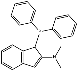 1-DIPHENYLPHOSPHINO-2-(N,N-DIMETHYLAMINO)-1H-INDENE Struktur