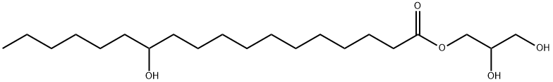 2,3-dihydroxypropyl 12-hydroxyoctadecanoate  Struktur