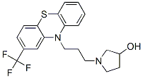 10-(3-(3-hydroxypyrrolidinyl)propyl)-2-trifluoromethylphenothiazine Struktur