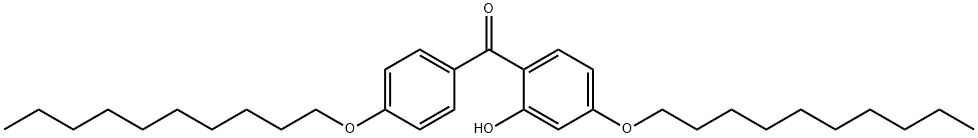 4-Decyloxy-2-hydroxyphenyl(4-decyloxyphenyl) ketone Struktur