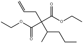 diethyl (1-methylbutyl)allylmalonate Struktur