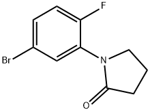 1-(5-Bromo-2-fluorophenyl)pyrrolidin-2-one Struktur