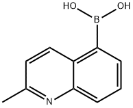 (2-METHYLQUINOLIN-5-YL)BORONIC ACID Struktur