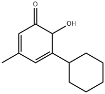 2,4-Cyclohexadien-1-one, 5-cyclohexyl-6-hydroxy-3-methyl- (9CI) Struktur