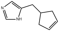 4-CYCLOPENT-3-ENYLMETHYL-1H-IMIDAZOLE Struktur