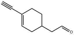 3-Cyclohexene-1-acetaldehyde, 4-ethynyl- (9CI) Struktur