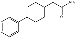 4-Phenylcyclohexane-1-acetamide Struktur