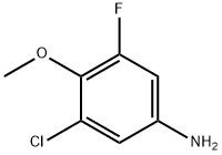 3-Chloro-5-fluoro-4-methoxyaniline Struktur