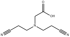 2-[Bis(2-cyanoethyl)amino]acetic acid Struktur